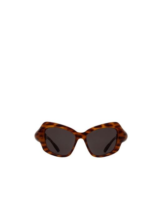 Balenciaga Brown Eyewear Cat Eye Frame Sunglasses