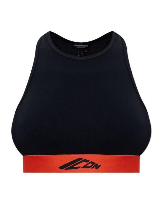 DSquared² Blue Sleeveless Top