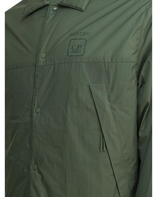 C P Company Green Metropolis Pertex Overshirt Jacket for men