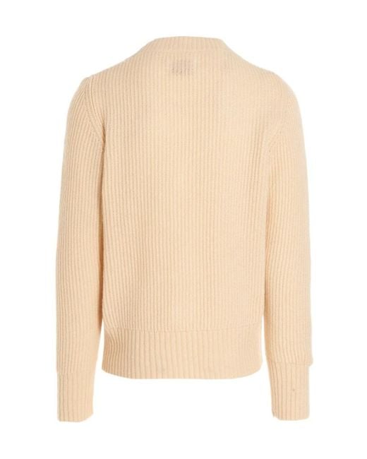LC23 Natural V-Neck Long-Sleeved Sweater for men
