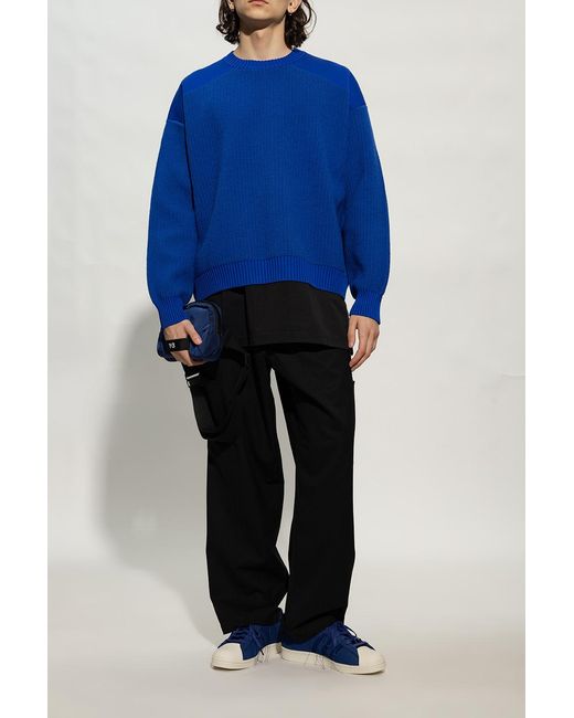Y-3 Blue Superstar Low-Top Sneakers for men