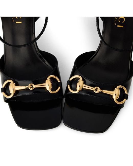 Gucci Black Simple High-Heeled Sandals