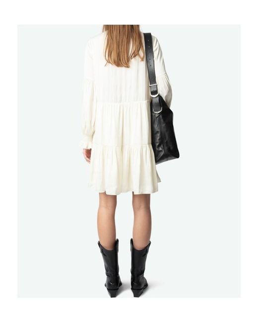 Zadig & Voltaire White Randy Mini Dress