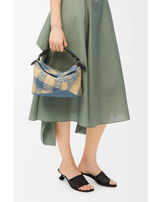 Loewe Blue Small Puzzle Edge Bag