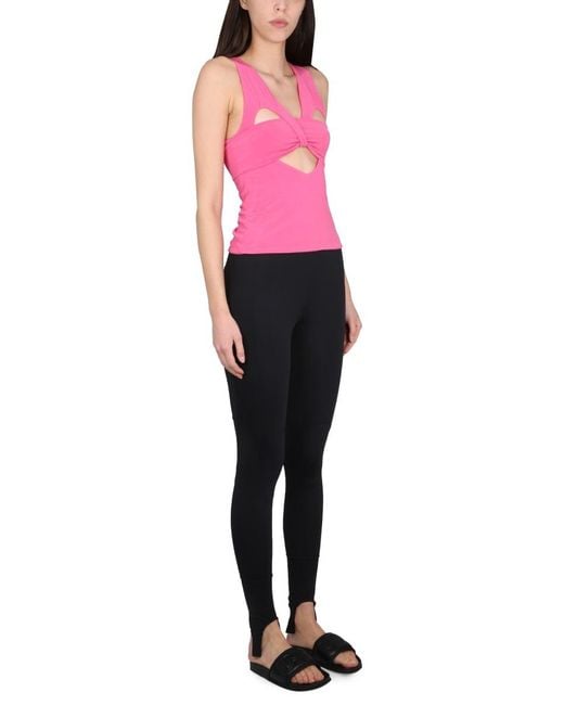 Ambush Pink Heart Shaped Sleeveless Top