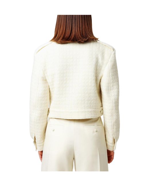 Givenchy White Cropped Tweed Jacket