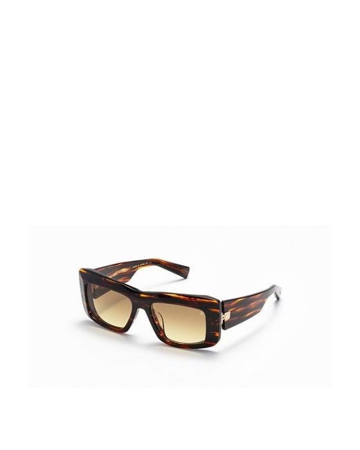 Balmain Metallic Logo Sunglasses