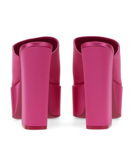 Paris Texas Purple Sasha 135Mm Open Toe Mules