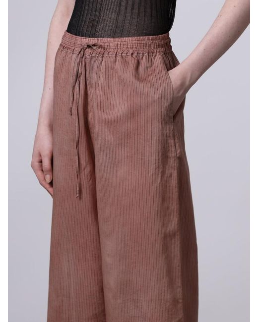 Roberto Collina Brown Wide Trousers