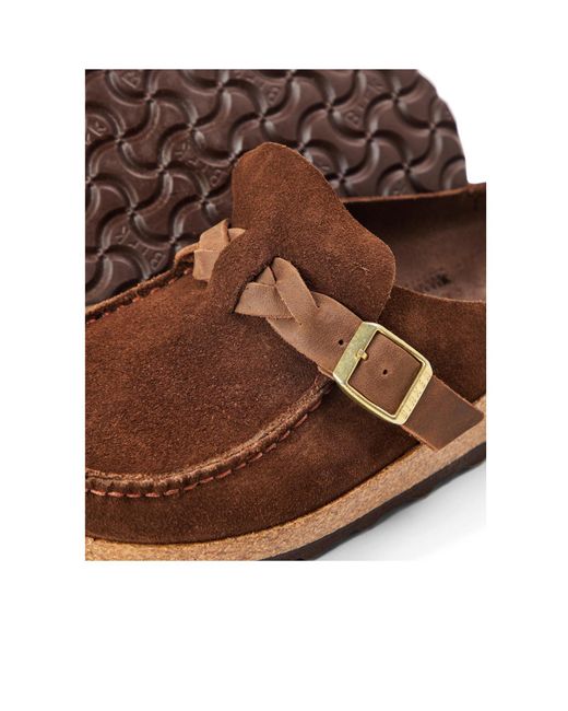 Birkenstock Brown Minimal Slip-On Shoes