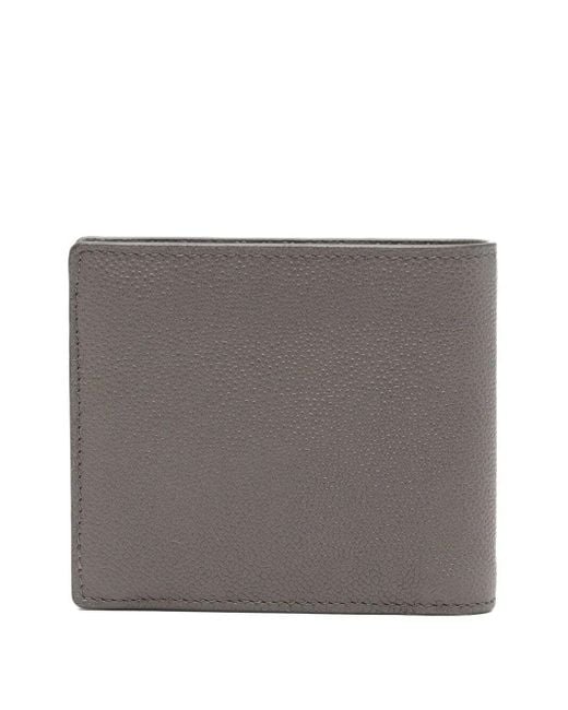 Tod's Gray Logo-Plaque Leather Wallet for men