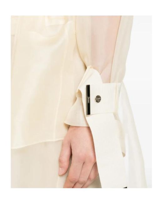 Herno White Belted Coat