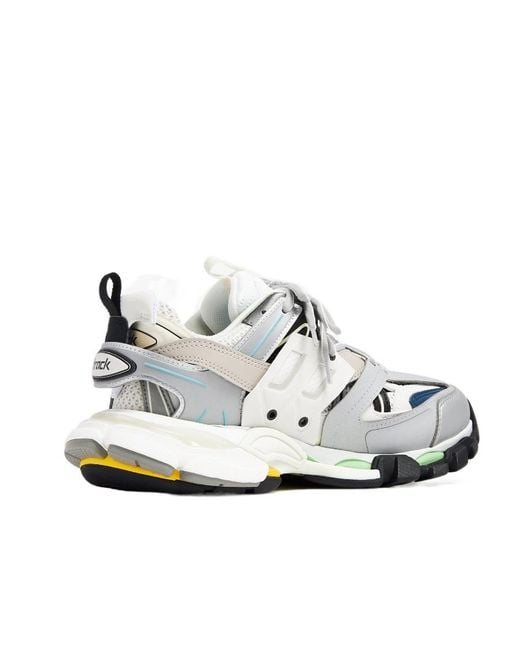 Balenciaga Gray Track Lace-Up Sneakers