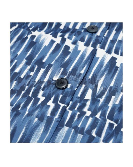 Weekend by Maxmara Blue Printed Casual Jacket