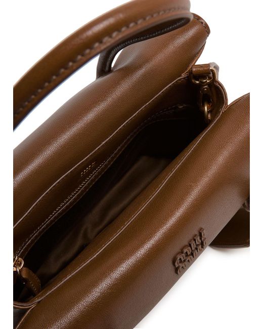 Miu Miu Brown Nappa Leather Archive Bag