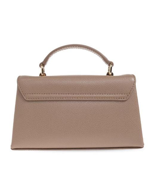 Furla Brown 1927 Chain-Linked Mini Tote Bag