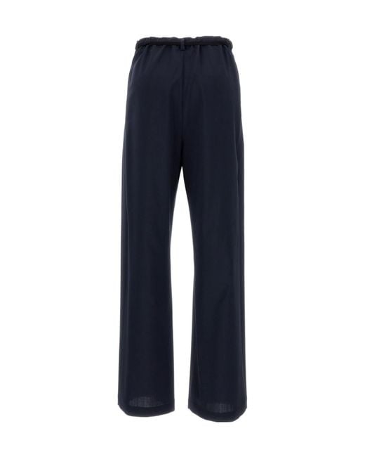 Barena Blue Wide Leg Trousers