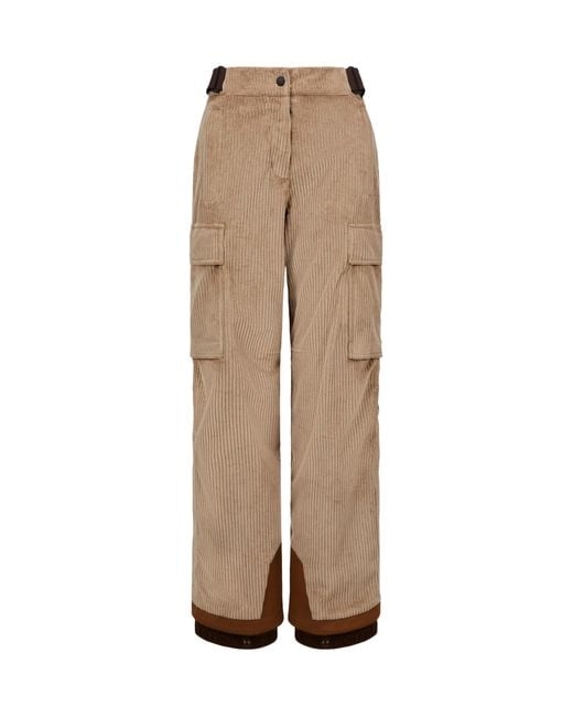 Moncler Natural Padded Technical Corduroy Ski Trousers