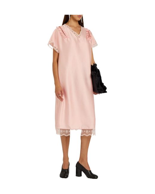 Simone Rocha Pink Lace Dress