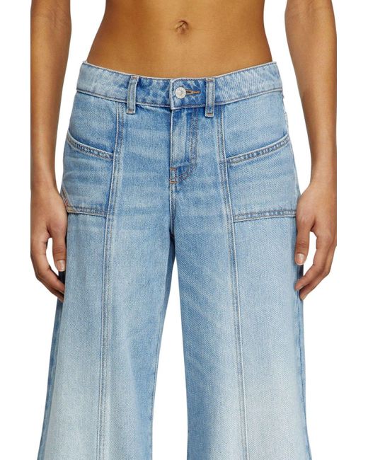 DIESEL Blue D-Akii Flared Jeans