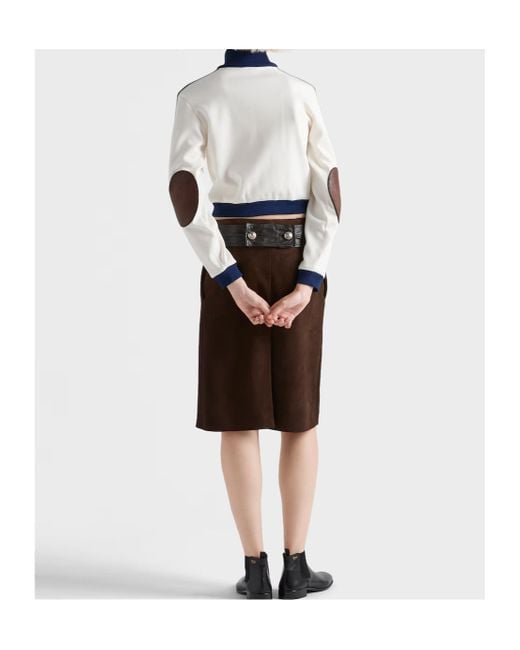Prada Blue Zip-Up Fleece Jacket