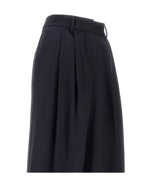 P.A.R.O.S.H. Blue P.A.R.O..H. Pleat Tailored Trousers