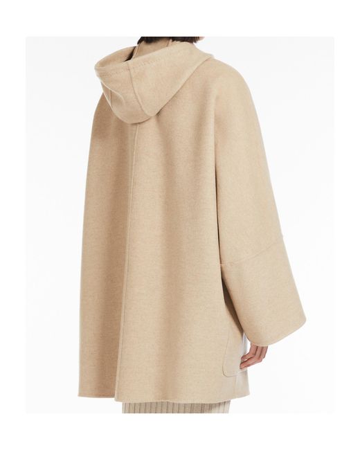 Max Mara Natural Arturo Double-Breasted Straight Hem Coat