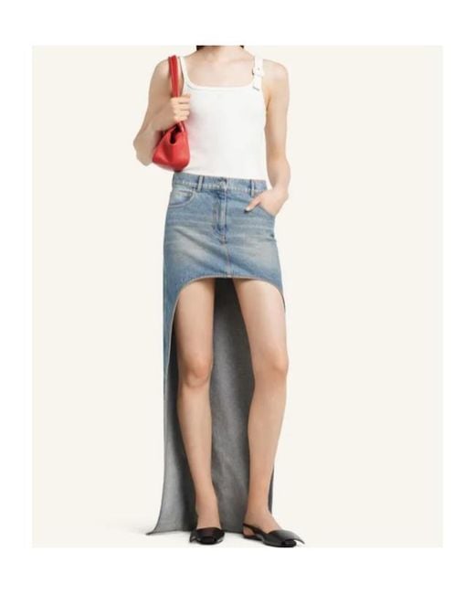 Courreges White Buckle-Detail Ribbed Tank Top