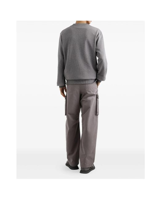 Dolce & Gabbana Gray Long Sleeve Crew-Neck Sweatshirt for men