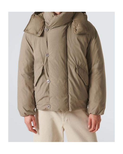 Lemaire Natural Hooded Down Jacket for men