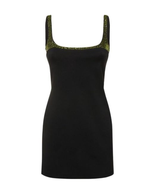 16Arlington Black Embellished Mini Dress