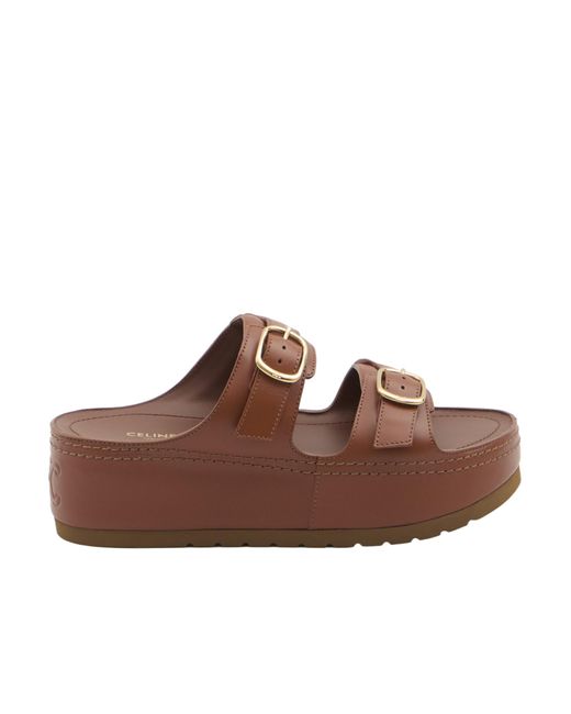 Céline Brown Polly Wedge Mule