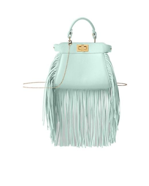Fendi Blue Nano Peekaboo
