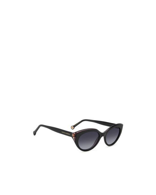 Carolina Herrera White Cat Eye Frame Full Rim Sunglasses
