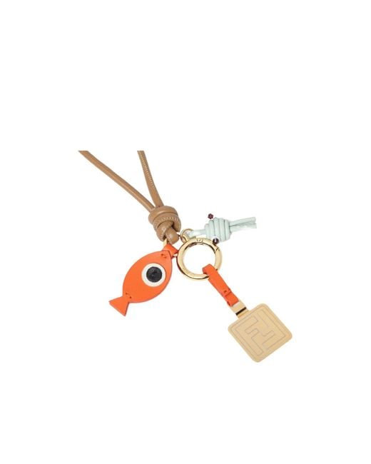 Fendi White Fish Tech Charm