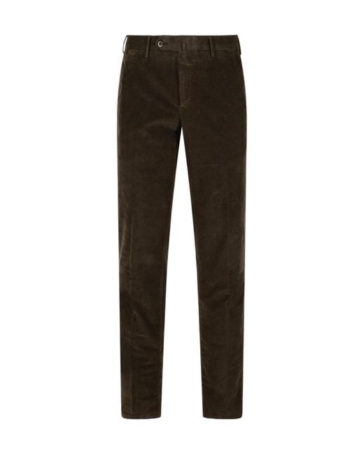 Pt Pantaloni Black Pt01 Slim Velvet Pants for men