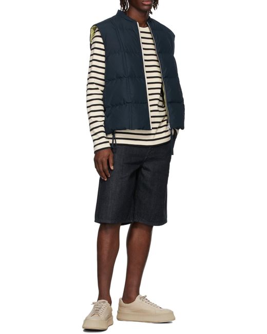 Jil Sander Black Wide-Leg Denim Shorts for men