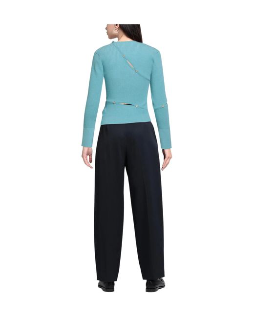 Jacquemus Blue Solid-Color Knitwear