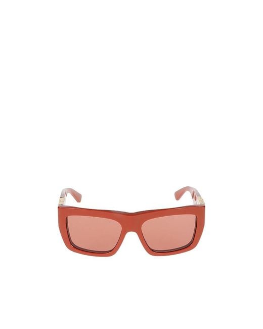 Bottega Veneta Pink Logo Sunglasses