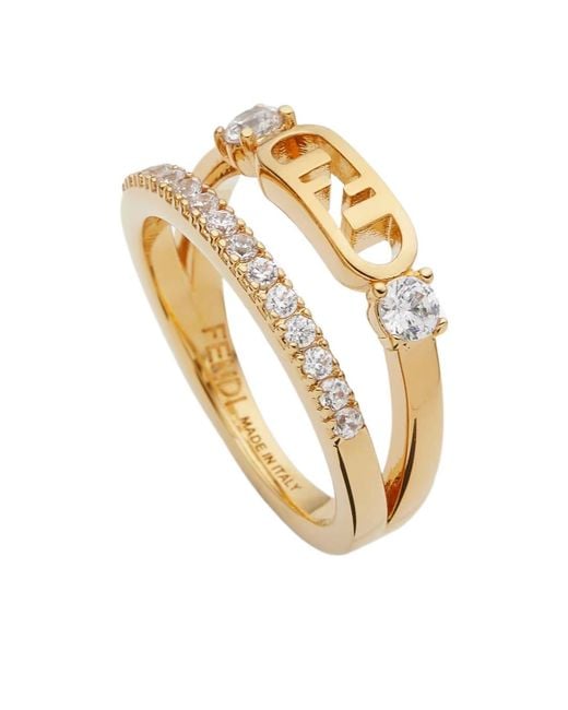 Fendi Metallic O'Lock Ring