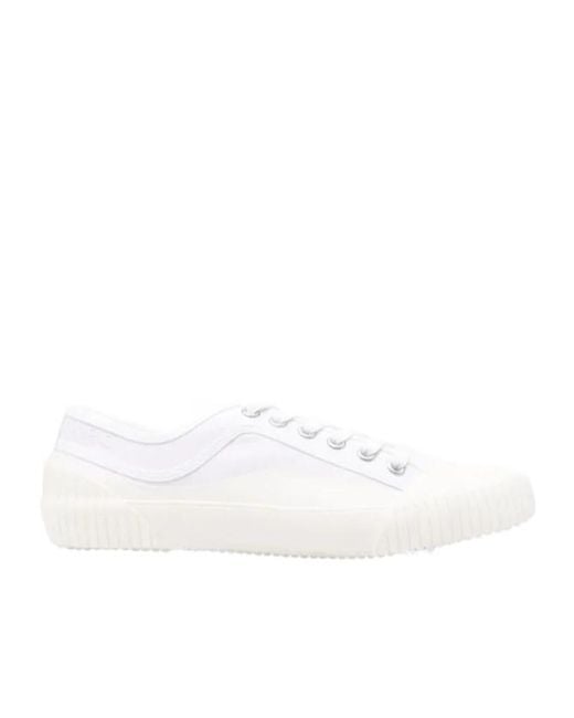 A.P.C. White Iggy Basse Low-Top Sneakers for men