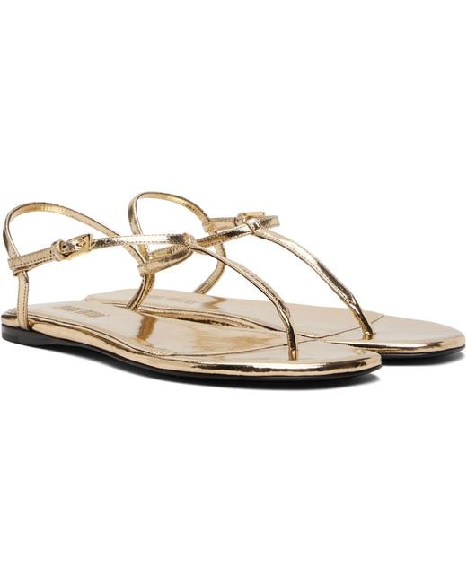 Paris Texas White Metallic Flat Sandals