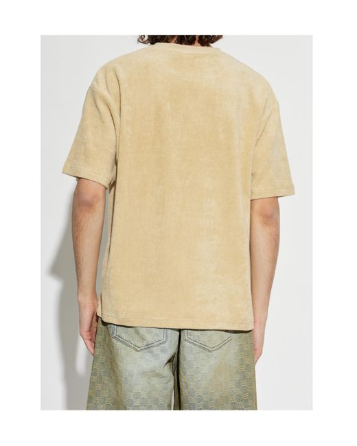 M I S B H V White Graphic-Print T-Shirt for men