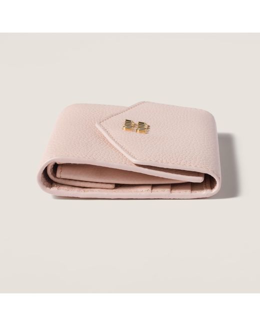 Miu Miu Pink Small Leather Wallet