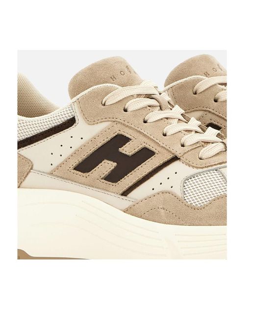 Hogan Natural Hi-Fi Lace-Up Sneakers