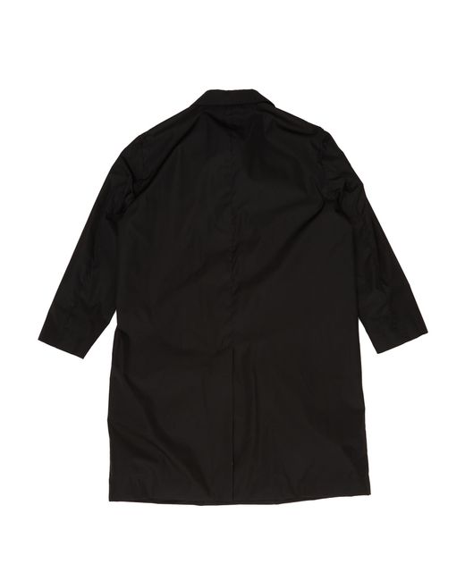Jil Sander Black Single-Breasted Long-Sleeved Overcoat for men