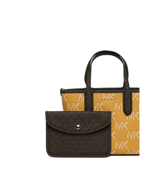 MICHAEL Michael Kors Black Eliza Logo Letter Tote Bag