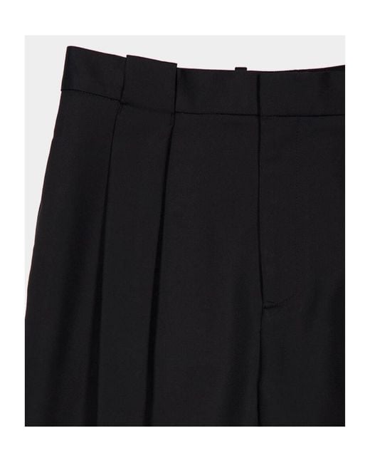Casablanca Black Pleated Zipper Casual Pants for men
