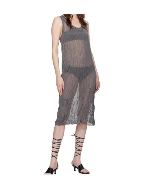 Filippa K Gray Pleated Dress