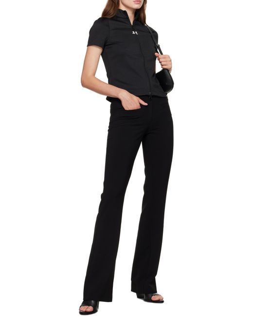 Courreges Black Pocket Casual Pants